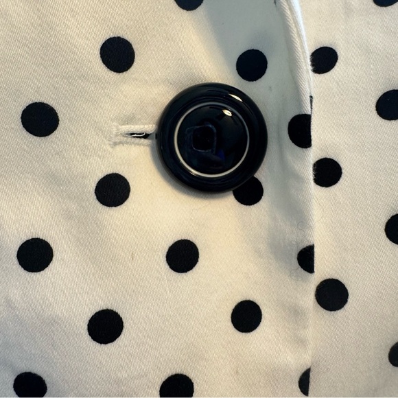 Tahari White and Black Polka Dot Blazer - Picture 4 of 7